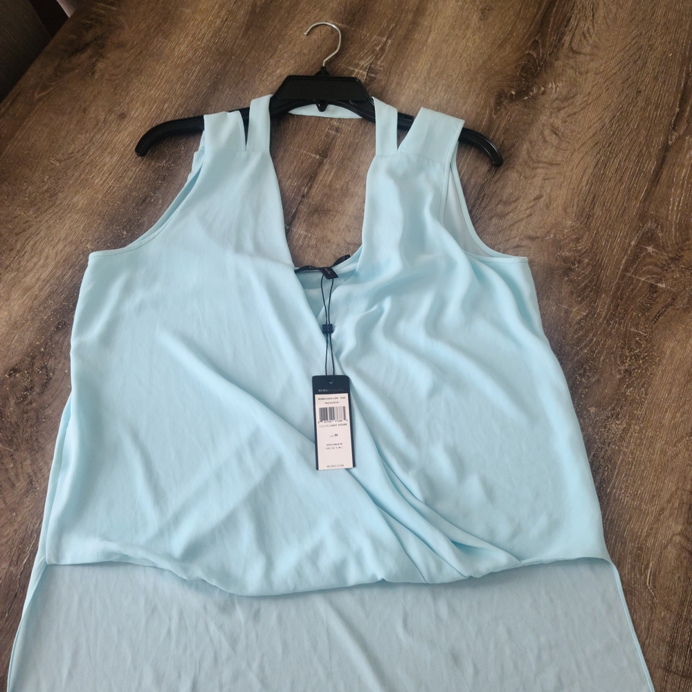 Light Blue Sleeveless Women's Top